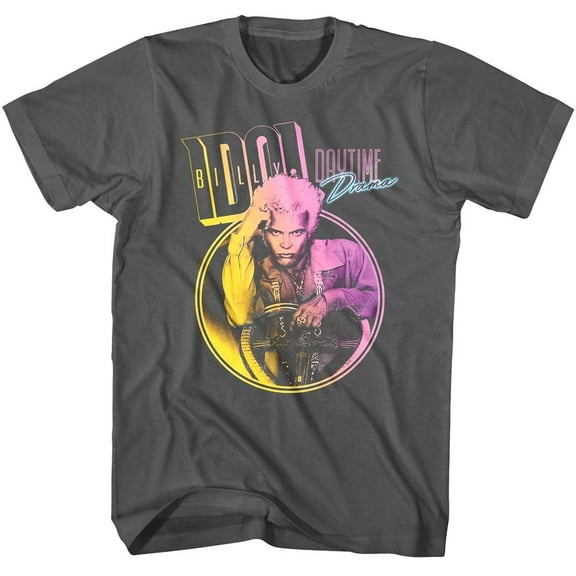 Billy Idol Daytime Drama Men's T Shirt (Charcoal, AdultL)