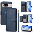 thumbnail image 2 of Google Pixel 8 5G Case ,Zipper Handbag Wallet Leather Cover with Crossbody Detachable Lanyard Strap, 2 of 5