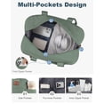 thumbnail image 4 of Bolsa de viaje Pritent, impermeable, de fin de semana, 25 L, color verde, 4 of 7