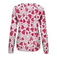 thumbnail image 5 of Brnmxoke Valentines Day Sweatshirt for Women Valentine Shirts Love Heart Round Neck Tops Lovely Graphic Casual Long Sleeve Pullover, 5 of 5