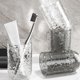 thumbnail image 1 of Copa dental Glacier Pattern - vaso de plástico gris transparente de gran capacidad de 300 ml para parejas y hogares, 1 of 6
