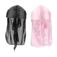 thumbnail image 1 of Sombreros de moda Sunnimix para hombres y mujeres 2 Piezas Bandana Turban Rosa, 1 of 5
