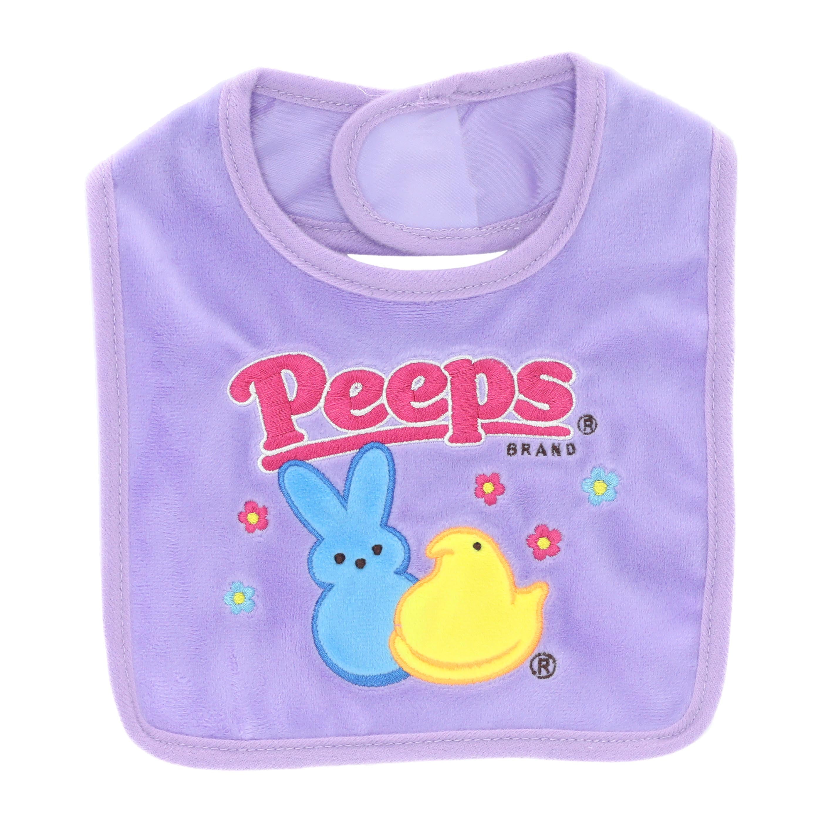 Easter Peeps Purple Baby Bib