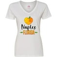 thumbnail image 3 of Inktastic Naples Florida Orange in Heart Women's V-Neck T-Shirt, 3 of 5