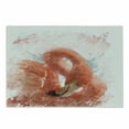 thumbnail image 1 of Flamingo Cutting Board, Flamingo Bird with Feather Nature Art Work Watercolor Paint Effect Print, Decorative Tempered Glass Cutting and Serving Board, Small Size, Orange White, by Ambesonne, 1 of 1