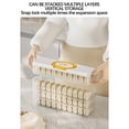 thumbnail image 4 of Multi-Layer Freezer Storage Container with Side Door, Organizer for Dumplings, Eggs, and Frozen Food, Stackable Refrigerator Box for Kitchen Pantry Organization, 4 of 10
