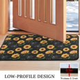 thumbnail image 3 of Black Green Leaf Sunflower Pattern Door Rugs,Washable Non Slip Door Mats Indoor,Decorative Door Mats,Entry Mat Indoor for Entrance,Bedroom,Kitchen,Bathroom,30"x17", 3 of 6