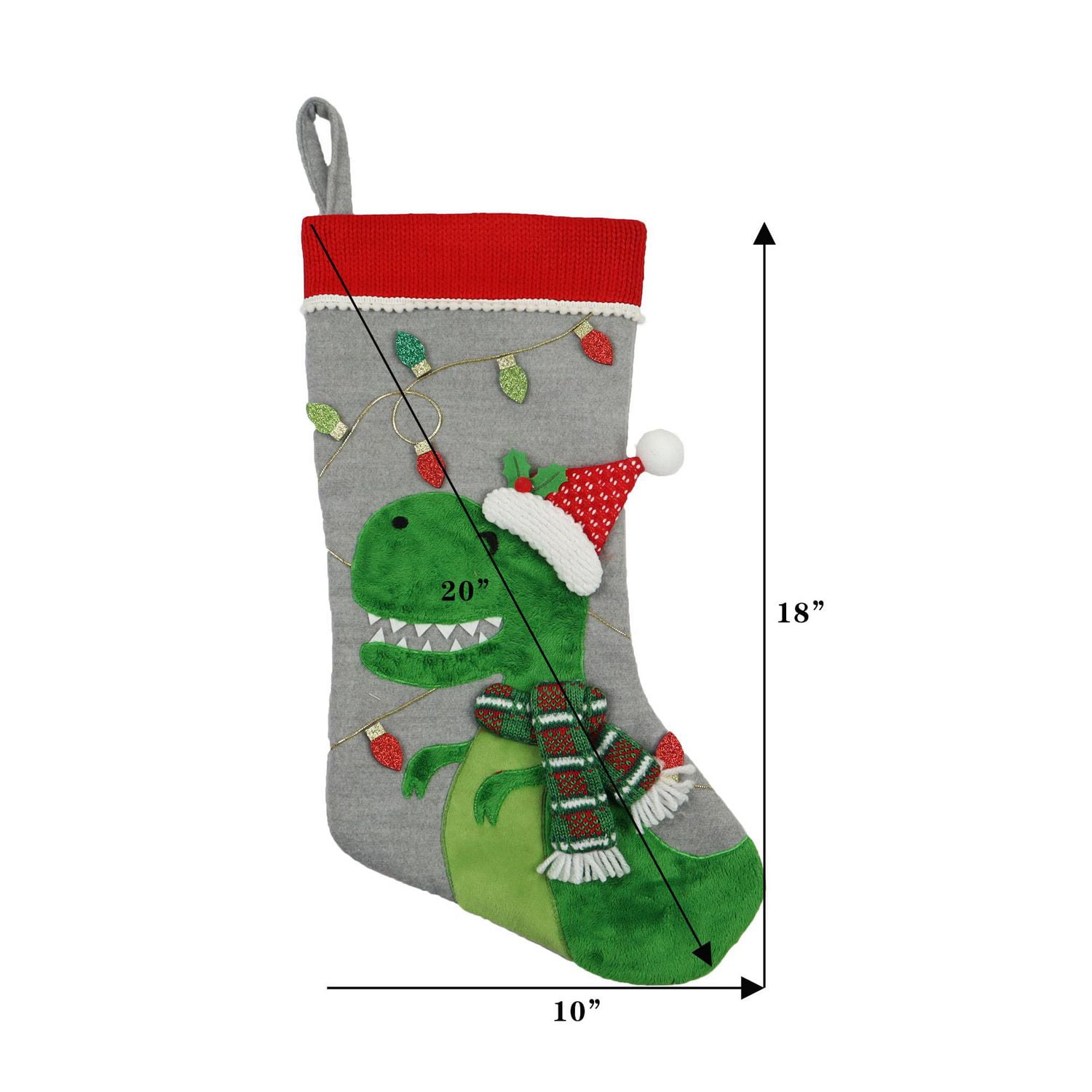 Holiday time 20in sloth stocking