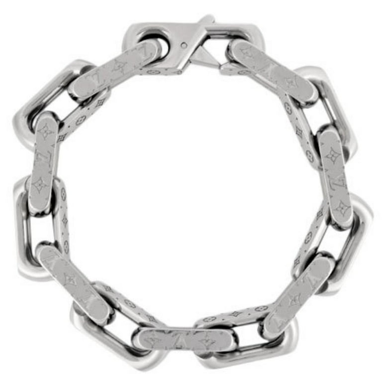 LOUIS VUITTON Monogram Chain Bracelet Mens Size
