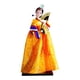thumbnail image 3 of Figura de kimono de geisha, adorno étnico popular, artesanía coleccionable, muñeca hanbok coreana Estilo 2, 3 of 9