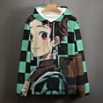 thumbnail image 4 of Demon Slayer Unisex Adult Hoodie Casual Hooded Sweatshirt Pullover Novelty 3D Printed Sweater Jacket L, 4 of 8