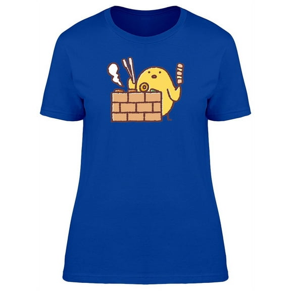 Cute Chicken Barbecue Cartoon T-Shirt Women -Image by Shutterstock, Female XX-Large