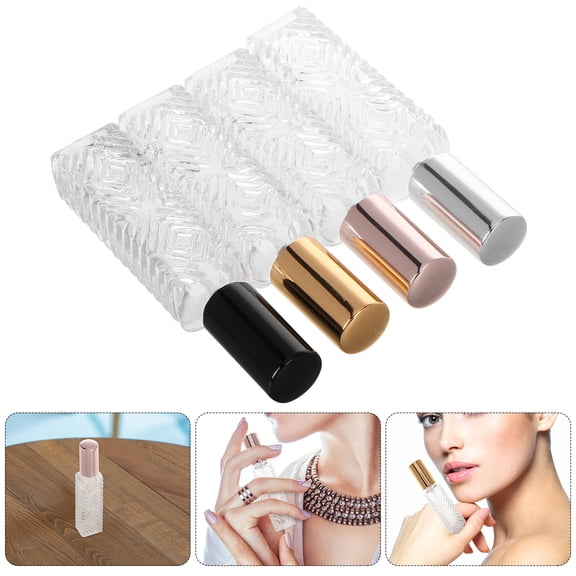 OUNONA  4 Pcs Airless Pump Bottles Atomizadores Para Perfume Travel