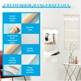 thumbnail image 6 of 2Pcs Fish Extender Hanging Pockets, 11.8 x 24in Cotton Linen Hanging Organizer with 3 Pockets, Hanging Storage Bag for 2025 & 2026 Cruise Travel Exchange Gifts(Beige), 6 of 7