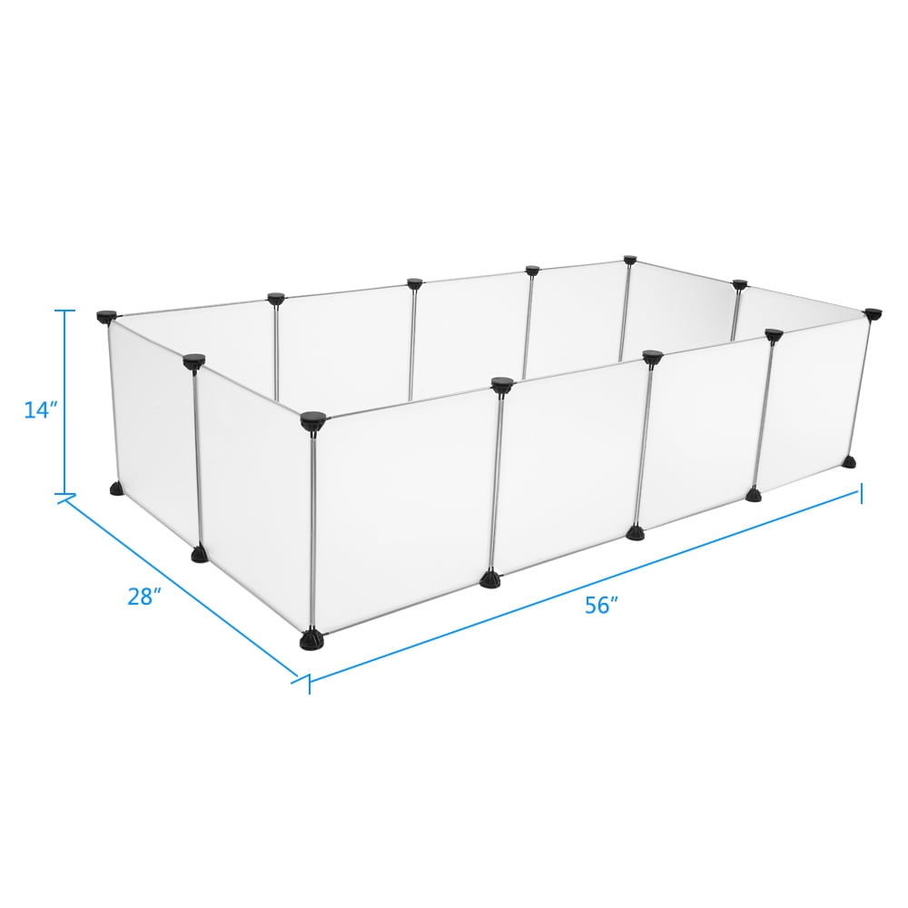 Bingkers Pet Playpen, Plastic Yard Fence for Small Animals