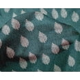 thumbnail image 4 of oneOone Silk Tabby Fabric Leaves Block Printed Craft Fabric BTY 42 Inch Wide, 4 of 4