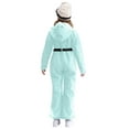 thumbnail image 2 of Hansber Kids Girls One Piece Hooded Snowsuits Zipper Color Block Warm Thick Waterproof Snowboard Ski Suit Light Green 8, 2 of 7