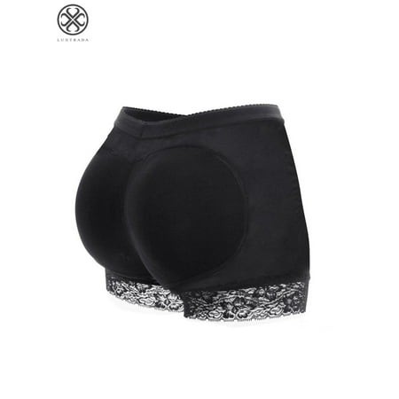 Luxtrada Sexy Padded Butt Lifter Panty Body Shaper Fake Hip Enhancer Underwear Briefs (Black 2XL)