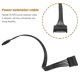 thumbnail image 2 of 2Pcs SATA Extension Cable,15 Pin SATA Male to Female Extender Cable Adapter for Hard Drive Disk HDD, 2 of 5