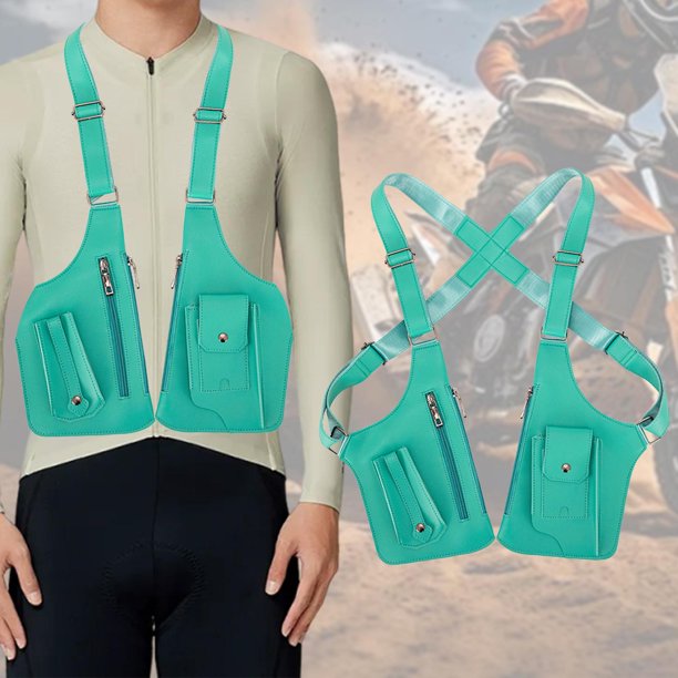 Bolso tipo cartera con correas ajustables para el hombro y elegante bolso para teléfono móvil Verde