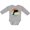 AC-Heather Grey, variant on Dolphin Cute Beach and Vacation Boys or Girls Long Sleeve Baby Bodysuit