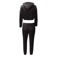 thumbnail image 5 of YUHAOTIN Female Dressy Pant Suits for Women Women's Hooded Sweatshirt Soild Casual Sport Trouser Suit with Long Sleeves Womens Two Piece Outfits Summer Women's Two Piece Outfits, 5 of 7