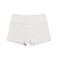 thumbnail image 3 of Cagogo Women High Waisted Stretch Shorts Casual Solid Basic Workout Shorts for Women Summer Lounge Running Beach Shorts Fashion Activewear, White L, 3 of 5