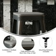 thumbnail image 3 of 4 Piece Polyresin Chair Seats, Textured Design, Light Gray, 3 of 4