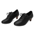 thumbnail image 6 of Women's Mary Jane Pumps Chunky Block Shoes Adorable Vintage Shoes Unique Round Toe Lace Up, 6 of 8