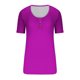 thumbnail image 3 of Fiudx Tops para Mujer Camiseta Holgada de Manga Corta con Botones y Cuello Redondo para Mujer, 3 of 4