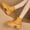 Yellow, variant on Women's Ankle Boots, Low Cut Casual Satin Fabric Biker Comfort Shoes Black 6.5