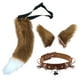 thumbnail image 2 of de disfraz de diadema de de zorro sintética, horquilla para fiesta de Halloween, do elegante, Cosplay, Unisex, y - marrón Sunnimix Traje de juego de cosplay, 2 of 3