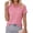 Pink |#28, variant on Women's Polo Shirts Cotton Pique Short Sleeve Collared 3 Button Summer Tops Work,Casual,Golf Shirt Pink M