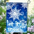 thumbnail image 7 of Anley Double Sided Winter Snowflake Garden Flag, Let It Snow Decorative Garden Flags - 18 x 12.5 Inch, 7 of 7