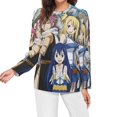 thumbnail image 3 of Fairy Tail Women’s Pajama Top 3D Digital Print Sleepwear Trendy Crewneck Pullovers Long Sleeve Shirts 4XL, 3 of 8