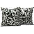 thumbnail image 2 of Black Leopard Print Pillow Covers 16x16 Inch Set of 2 Cheetah Animal Spots Decorative Throw Pillows for Couch Farmhouse Square Pillow Cases Home Decor for Living Room Sofa Bed Porch Outdoor, 2 of 6