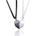 thumbnail image 1 of Collar con colgante de pareja de dos almas y un corazón, collar de pareja con imán creativo de piedra de los deseos Sailing  Electrónica, 1 of 5