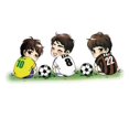 thumbnail image 1 of New Arrival Funny Cartoon Car Sticker Football Player Pattern Sticker Waterproof Decals, 1 of 8