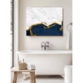 thumbnail image 6 of Navy Blue Gold Marble Wall Art for Living Room,Canvas Picture Wall Decor for Bathroom Bedroom,Modern Abstract Marble Crack Texture Painting Artwork for Office Hallway Dining Room Decor 20"x24", 6 of 8