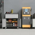thumbnail image 6 of AOBABO Steel Lockable Wheeled Storage Cabinet w/Drawer & Shelves, 6 of 11