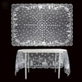 thumbnail image 3 of Luxtrada 60*84inch Snowflake Rectangle Tablecloth with Floral Lace Table Linens Wedding Events Party Dining Decorations Christmas Table Cloths, 3 of 7
