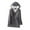 Gray, variant on 50% Off Clear! Viikei Womens Plus Size Clearance Women Hooded Long Sleeve Pockets Cardigan Ladies Solid Mid-length Coat