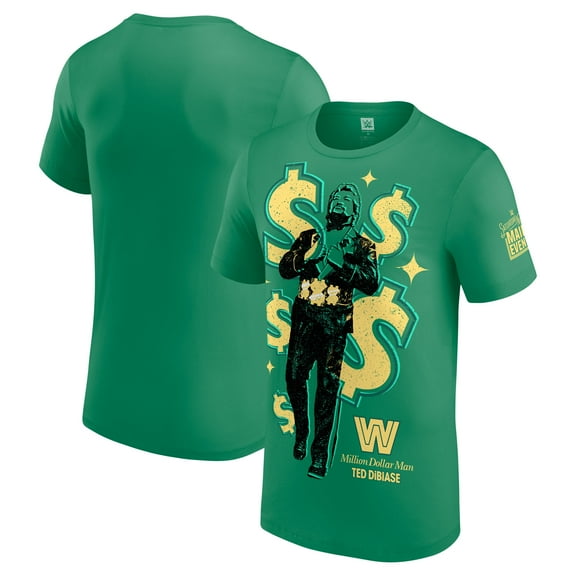Men's Green Ted DiBiase Saturday Night's Main Event T-Shirt