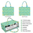 thumbnail image 2 of Large Capacity Tote Bag,Yellow Lemon Fruit Slices Blue Pattern Handbag Fashion Luxury Tote Bag,15.7"x13"x 5.1" Inches,Laptop Compatible, 2 of 6