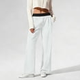 thumbnail image 2 of Maqroz Women's Wide Leg Pants Elastic Waistband & Upf 50+ Sun Protection High Stretch Yoga Trousers With Contrast Waist Formal Casual Lounge Wear Pant for Workout Travel, 2 of 9