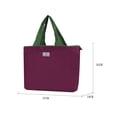 thumbnail image 2 of Waterproof Eco-Friendly Drawstring Reusable Shopping Bag Travel Grocery Bag Shoulder Bag Supermarket Shopping Bag GRAY, 2 of 8