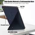 thumbnail image 4 of Allytech Slim Case for Lenovo Tab M10 10.1" Tablet Case 3rd Generation Model TB-328F, Ultra Thin Lightweight Auto Sleep Wake Protective Folding Kickstand Smart Cover Folio Flip Anti-scratch - Darkblue, 4 of 8