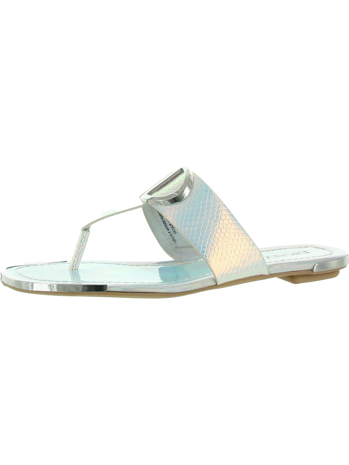 DKNY Womens HALCOTT Thong Open Toe Slide Sandals