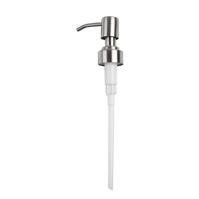 1/2x Soap Pump Liquid Replacement Dispenser Head Nozzles Stainless Steel Brushed