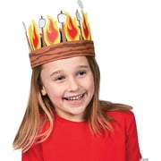 Fun Express Campfire Crown Craft Kit - Creative DIY Craft Set for Kids Perfect for Parties Camp Activities Group Projects and Special Events Includes Colorful Materials for Crown Making - 12 Pieces
